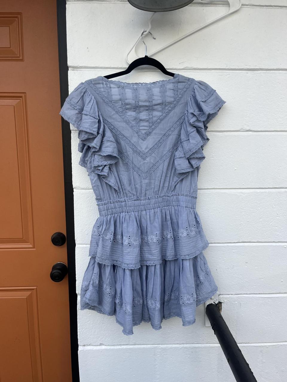 Love Shack Fancy Gwen Dress blue originally $395... - Depop