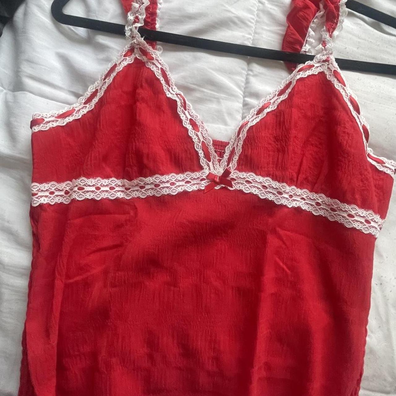 Cute Strawberry Stretchy Crop Top Never Been Worn - Depop