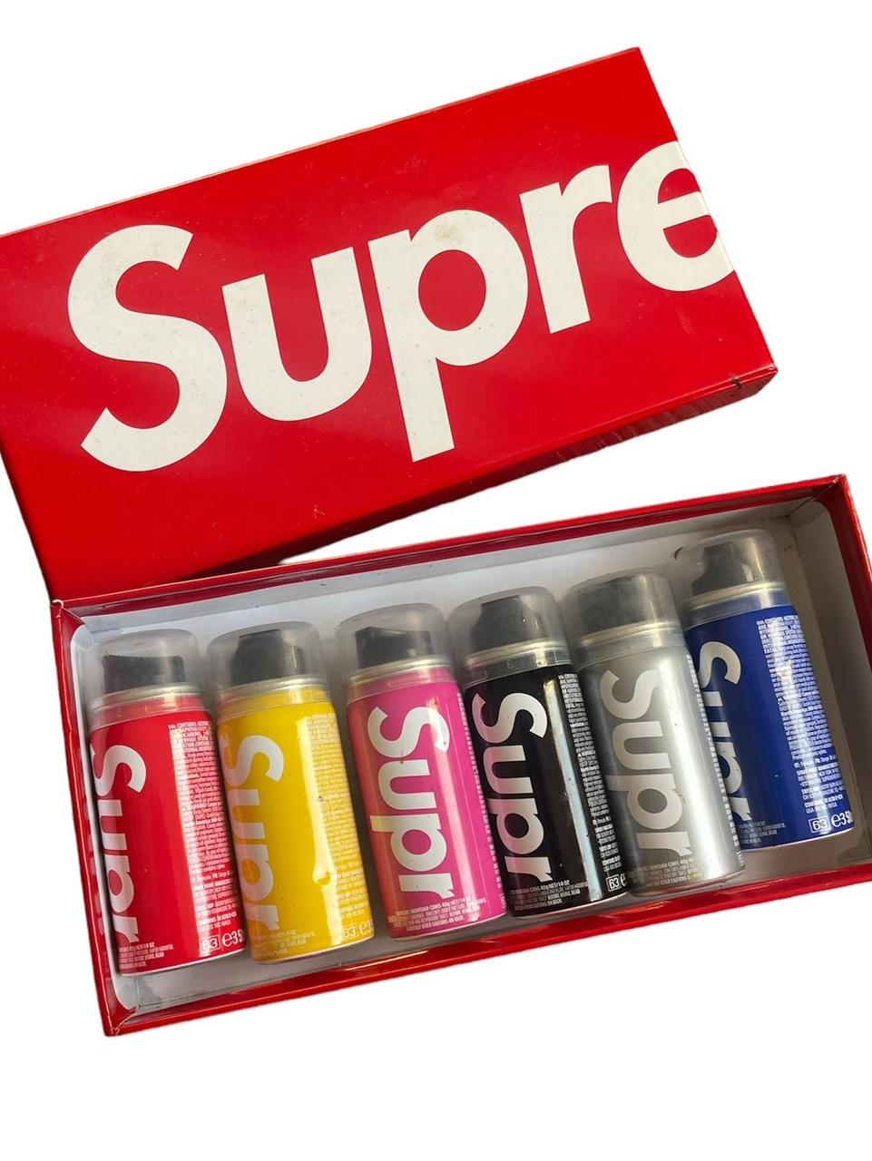 Supreme Spray paint set paint never used Comes as... - Depop