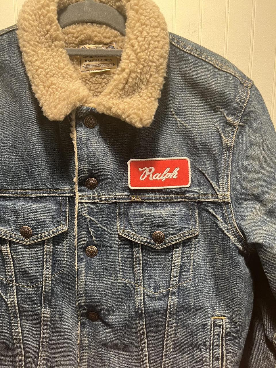 Polo ralph lauren denim sherpa jacket on sale