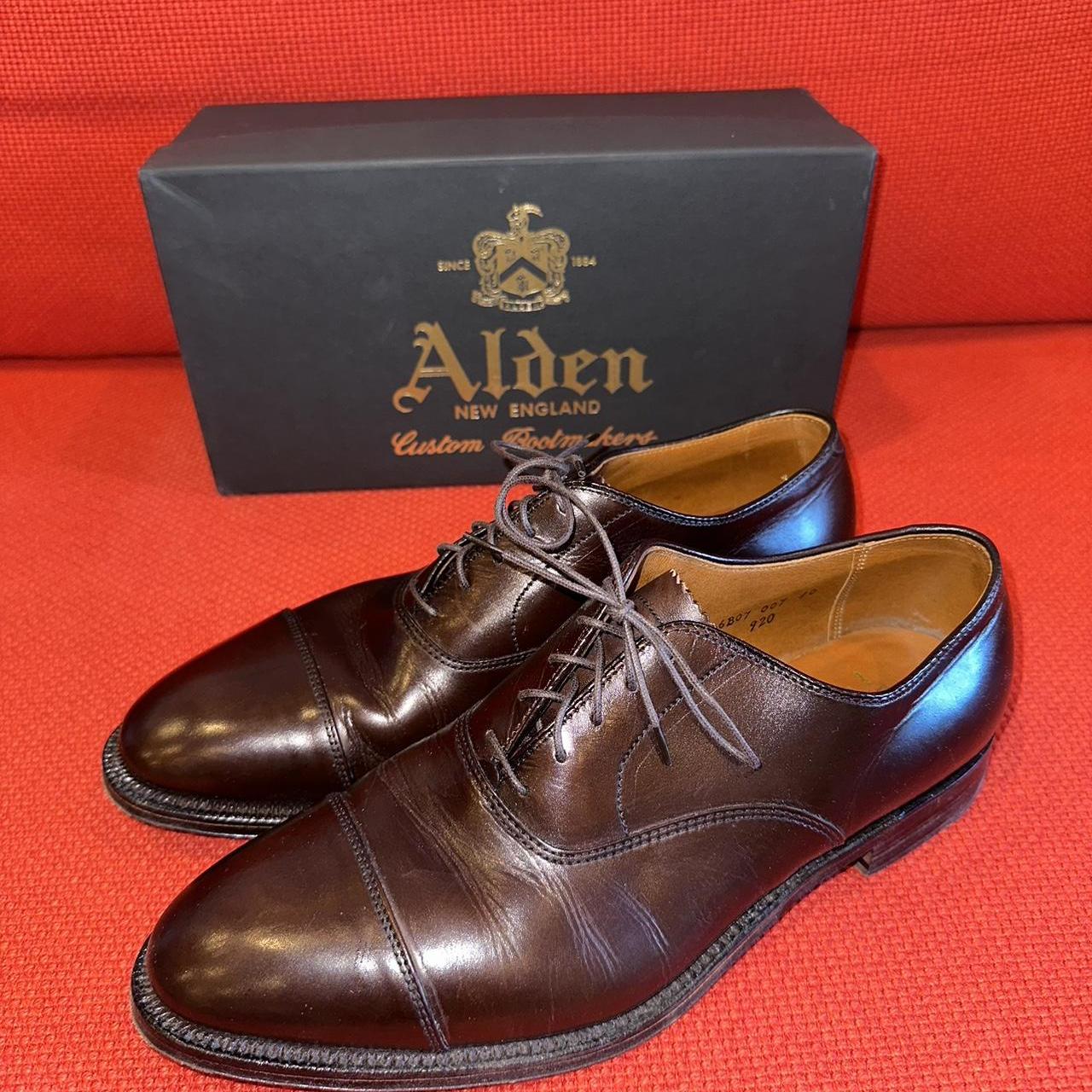 Alden 920 Straight Tip Bal Oxford (Dark Brown Calf).... - Depop