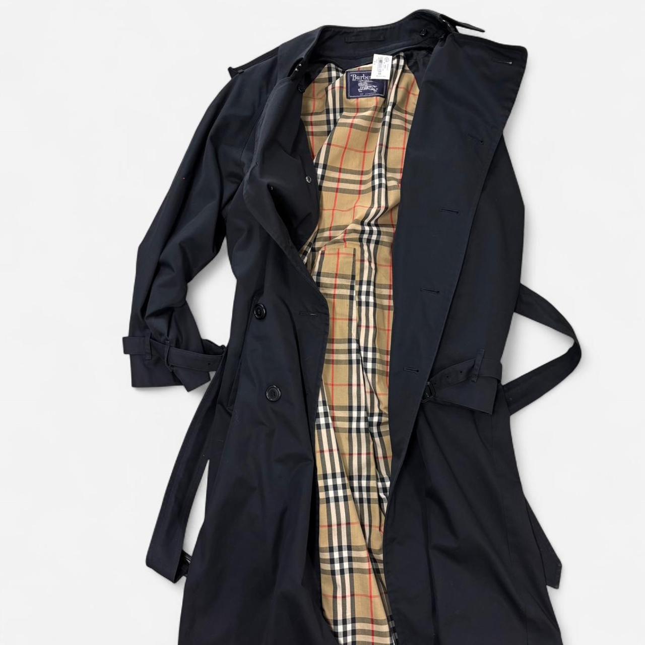 80's【Burberrys Black Trench Coat】 Burberry's Original 1980's Vintage Trench Coat | Depop