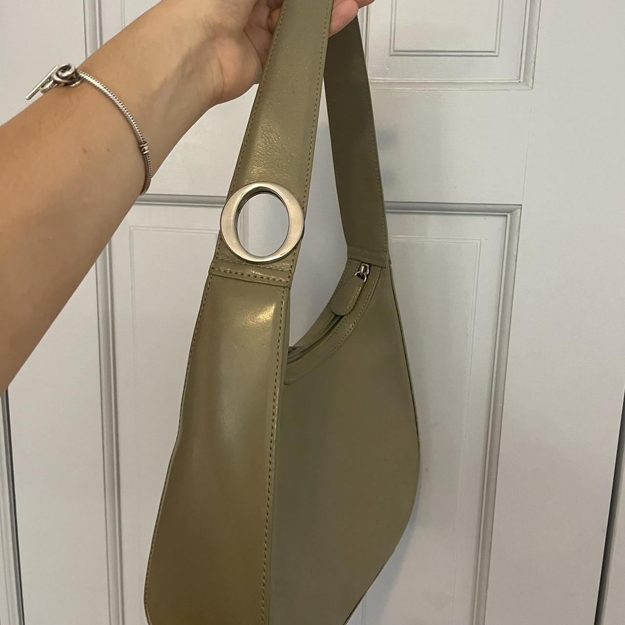 Oroton Sydney sage green shoulder bag,