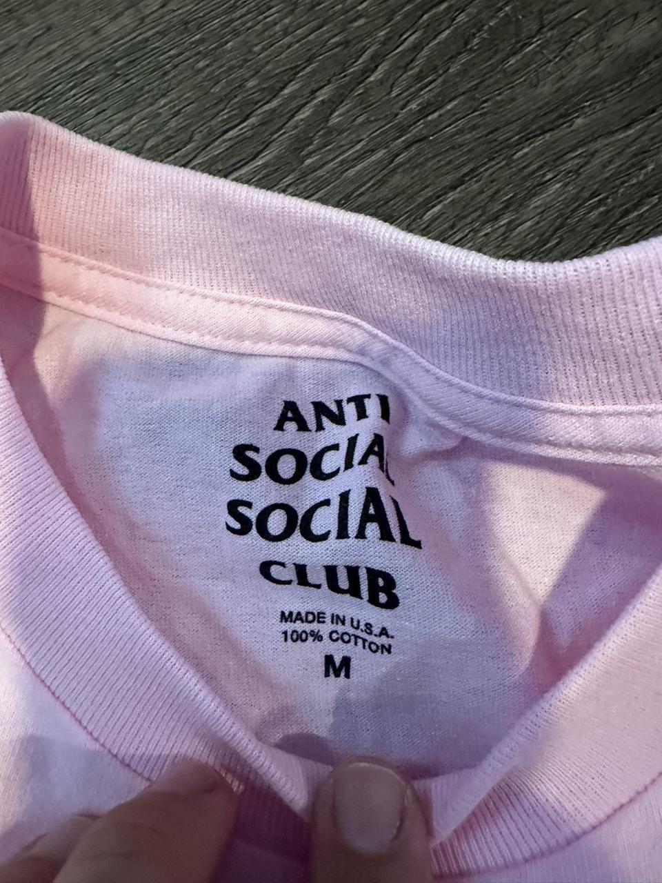Anti Social Social Club Men's White and Pink T-shirt (3)