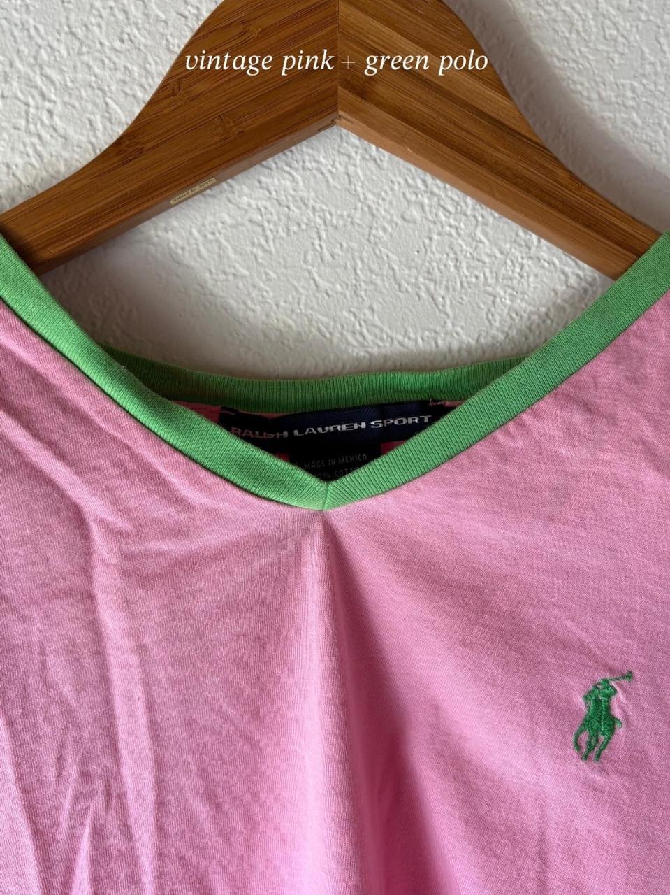Polo Ralph Lauren Women's T-shirt - Pink/Multi - S – ︎︎ + ︎︎ …