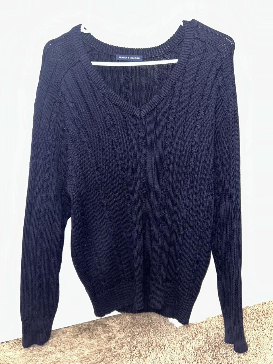 Brandy Melville Women's Sweater Navy/Blue One size – Navy blue