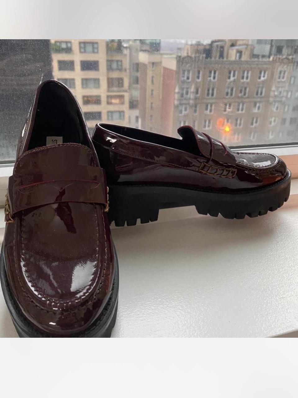 Steve madden burgundy loafers on sale