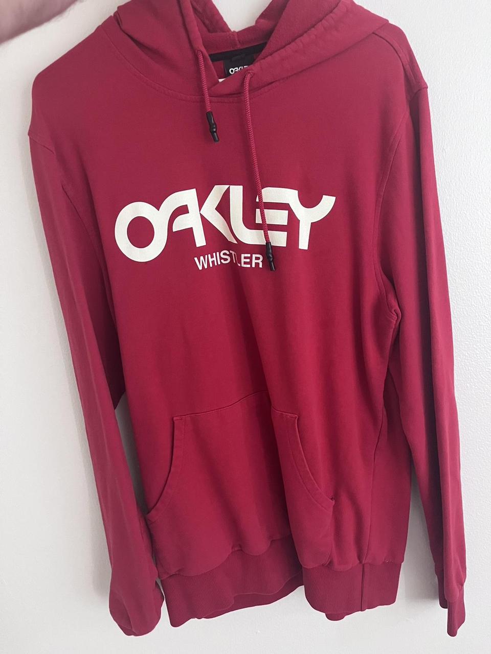 Oakley Men's Hoodie - Red/Pink - XL – Red Oakley hoodie Size xl Barely worn