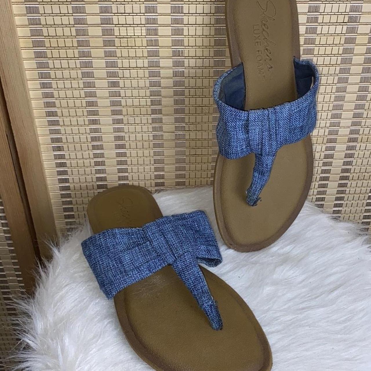 Skechers denim sandals online