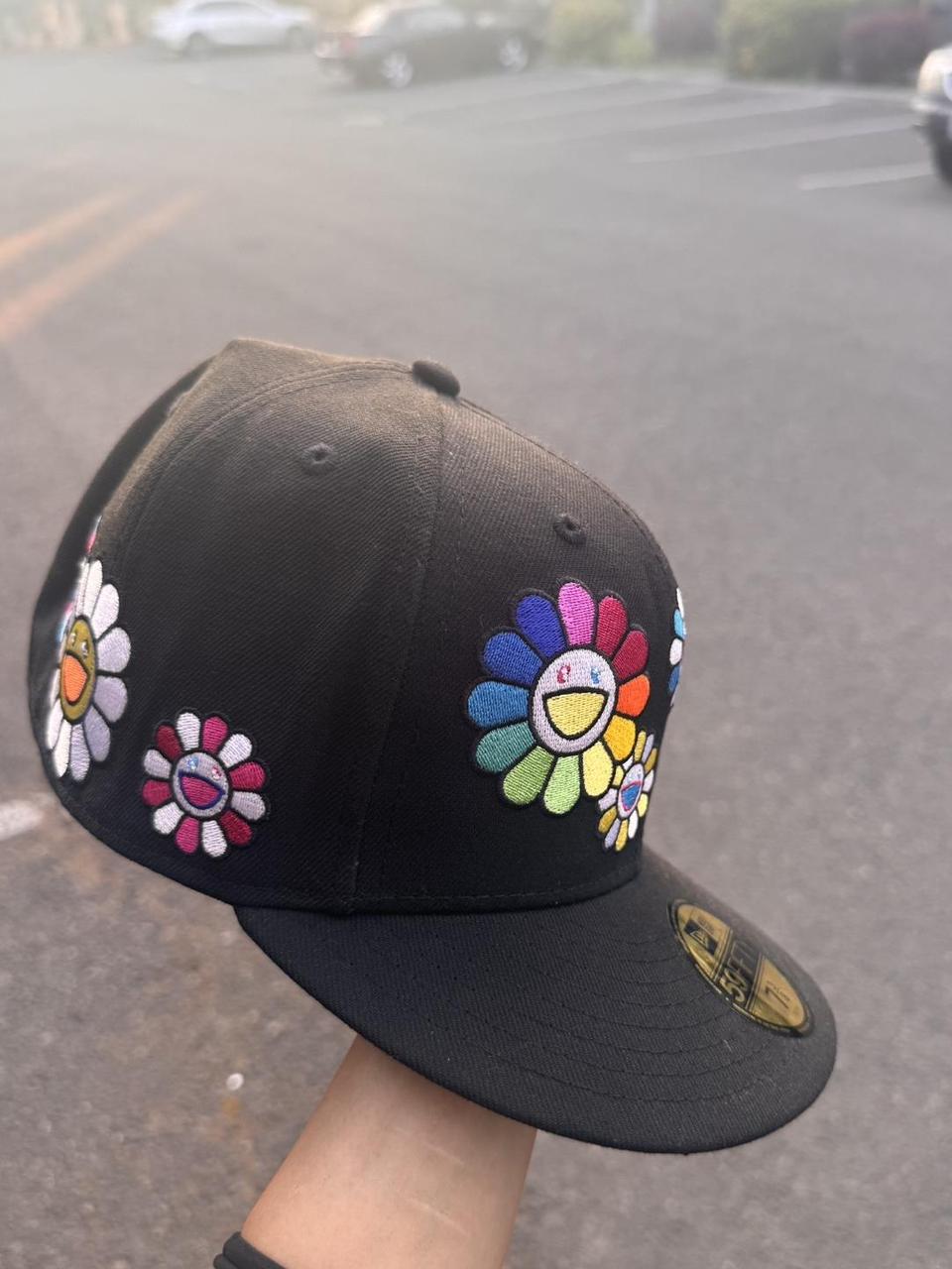 new era x takashi murakami flower hat size 7 3/8....