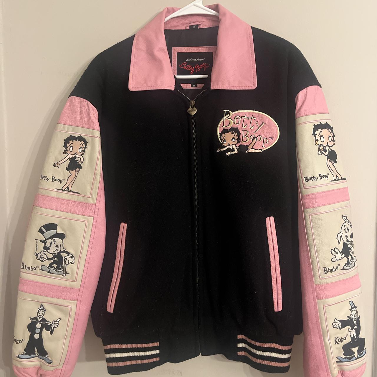 Betty boop-leather-jacket - Depop