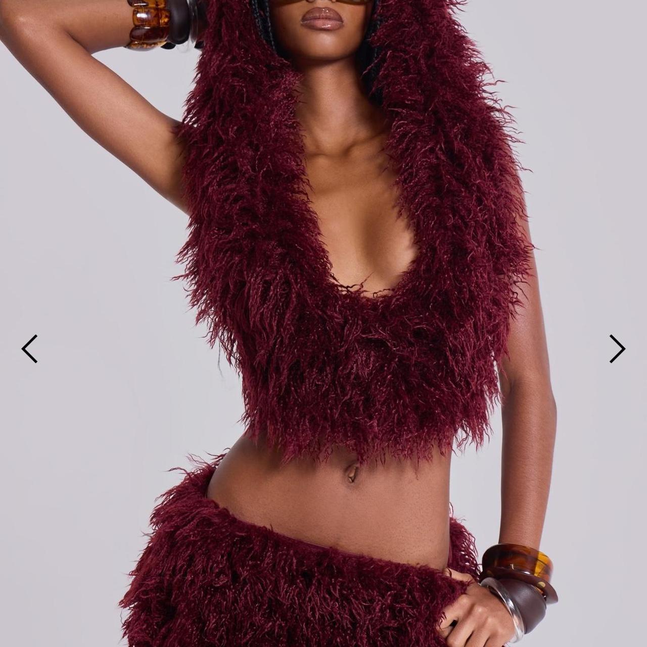 Jaded London Haka Mongolian Faux Fur Mini Skirt and | Depop