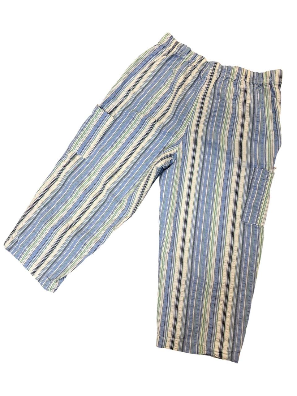 Basic Editions Women's Capri Pants - Multi/Blue -… - image 2