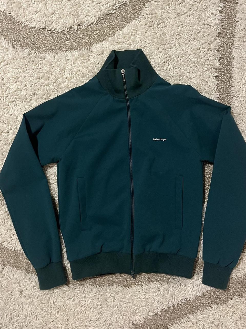 2018 Balenciaga Green Viscose Bomber jacket Women s XS Depop