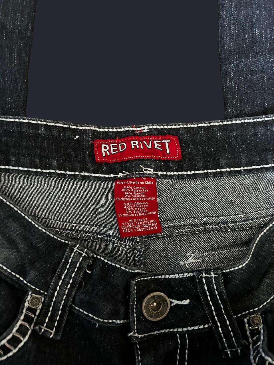 Preloved Women's Bootcut Pants - Navy/Blue - 7 – … - image 6