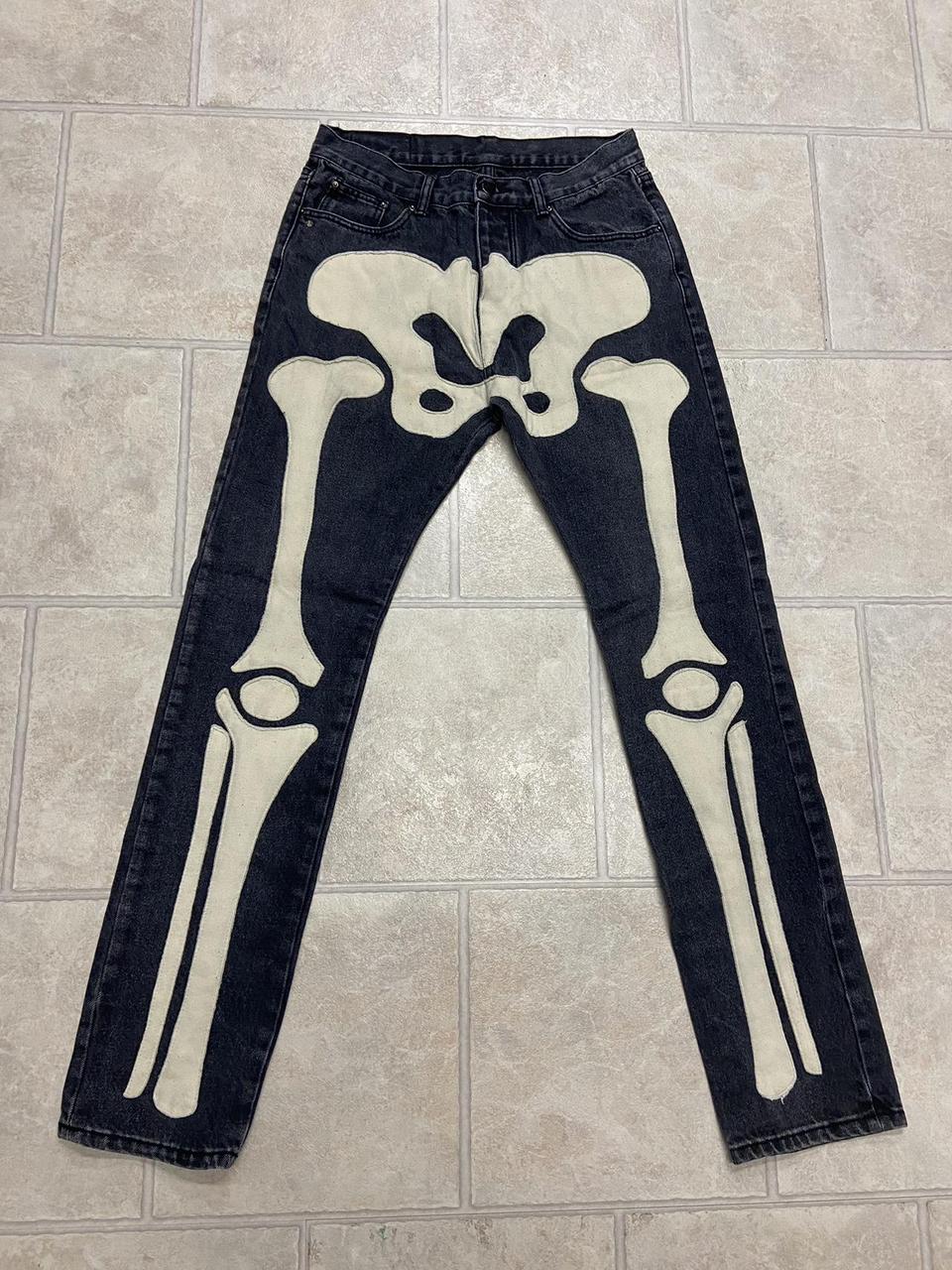 MNML skeleton denim deals