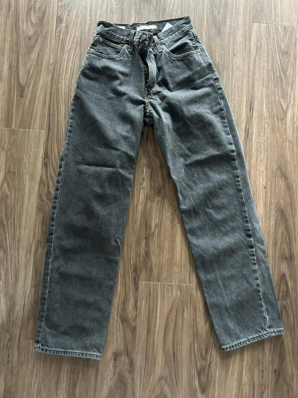 Levi’s black dad jeans size 24 High waisted 24”... - Depop