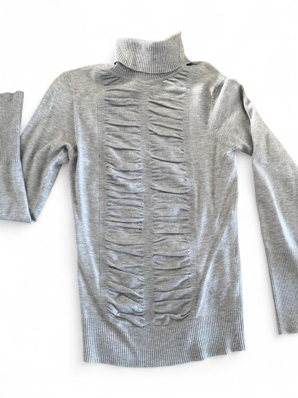 Cache Women's Top - Grey - S – Cache grey ruffle … - image 3