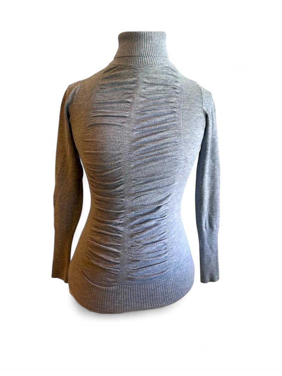 Cache Women's Top - Grey - S – Cache grey ruffle … - image 1