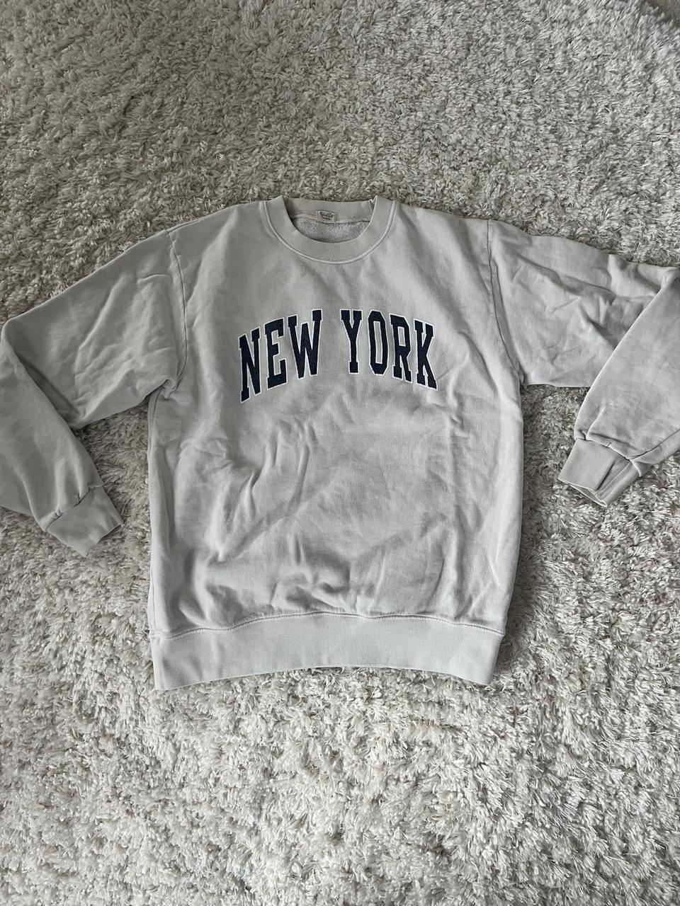 Brandy Melville Women's Sweatshirt Grey/White One size