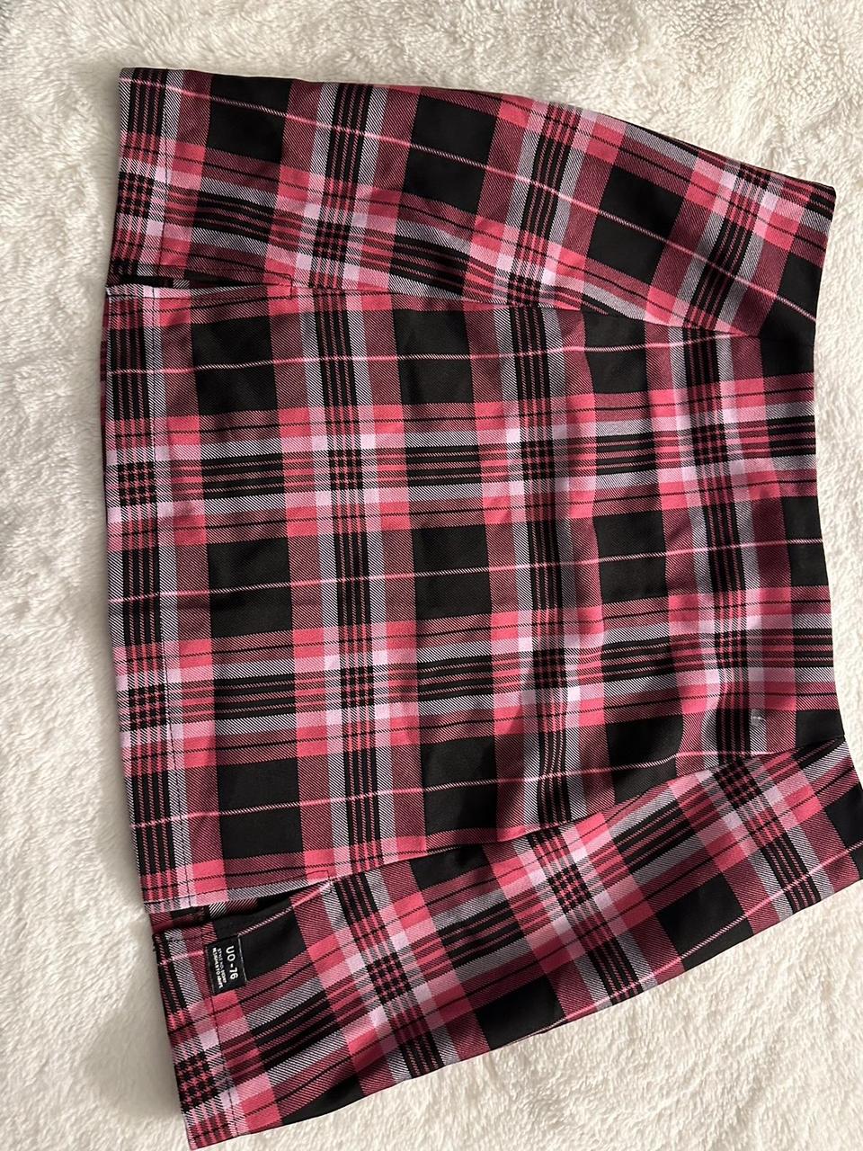 Urban Outfitters Pink Plaid Skirt Medium UO