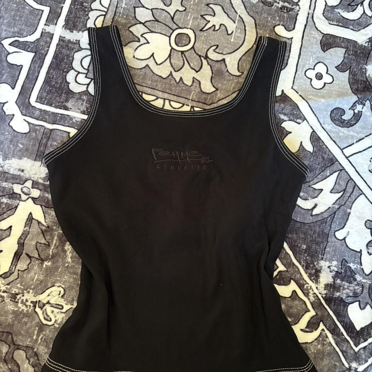 Black tank-top-y2k - Depop