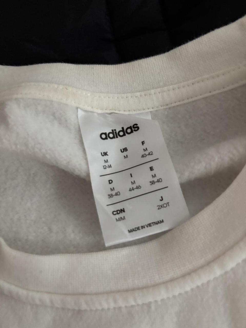Adidas Women's Sweatshirt - White - M – Basic bla… - image 3