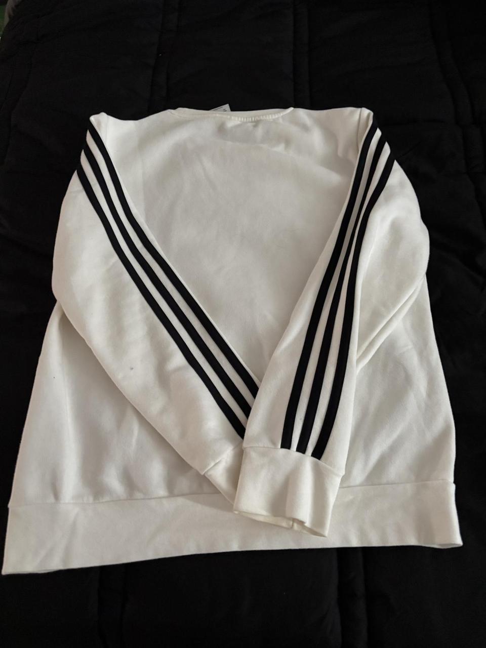 Adidas Women's Sweatshirt - White - M – Basic bla… - image 2