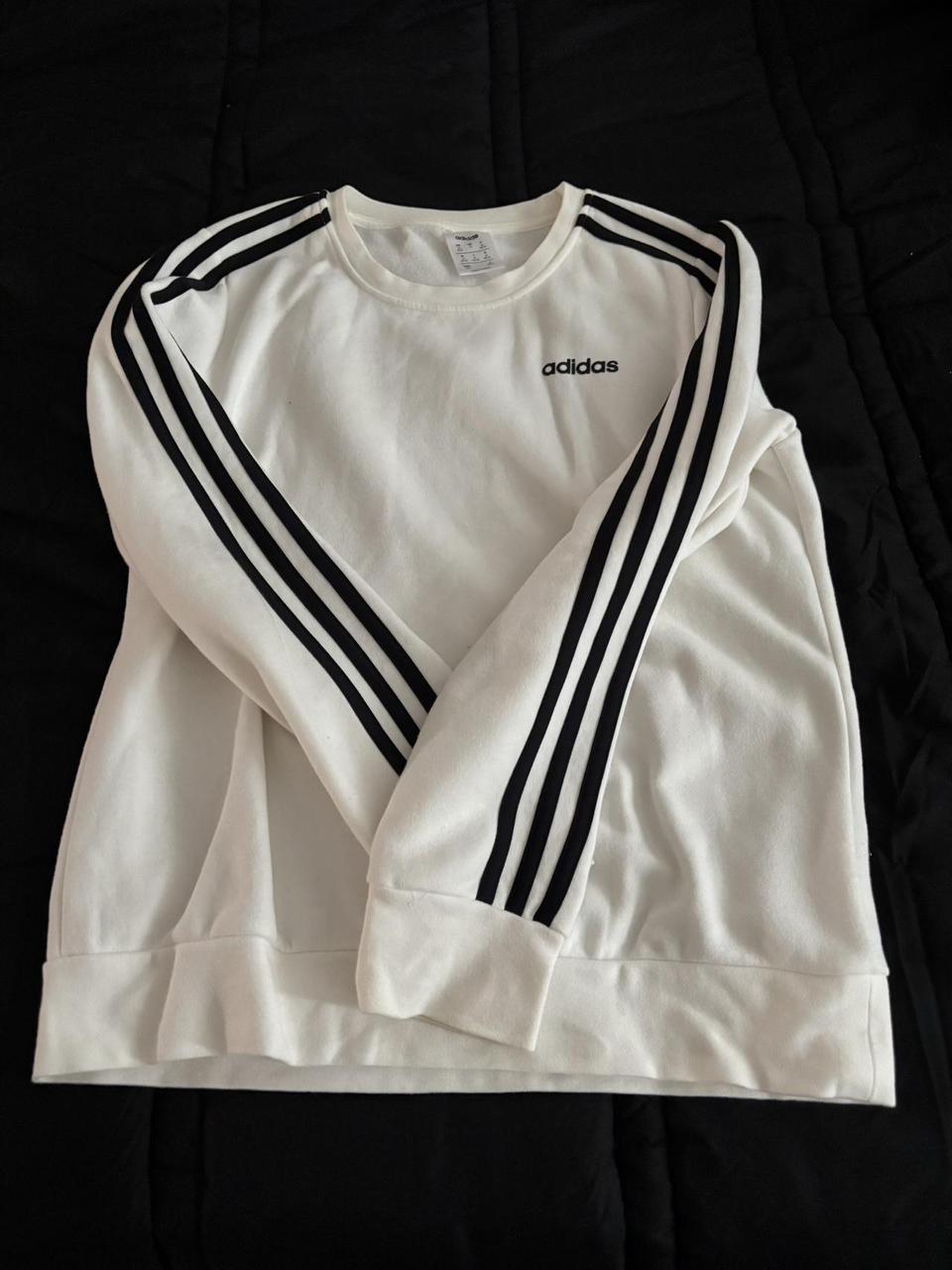 Adidas Women's Sweatshirt - White - M – Basic bla… - image 1
