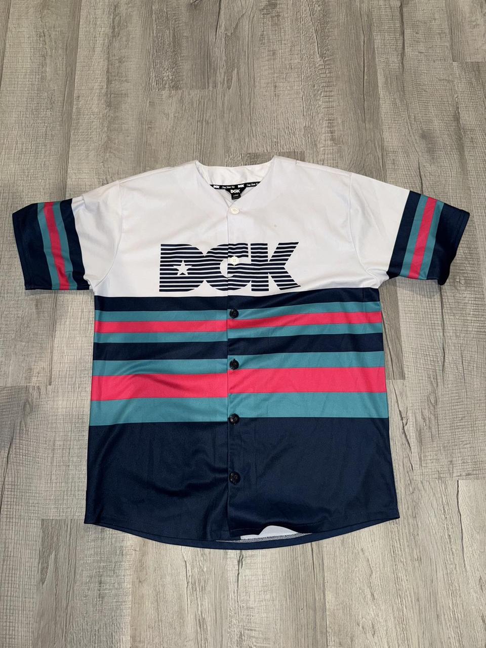 DGK baseball jersey (pictures show length & pit to... - Depop