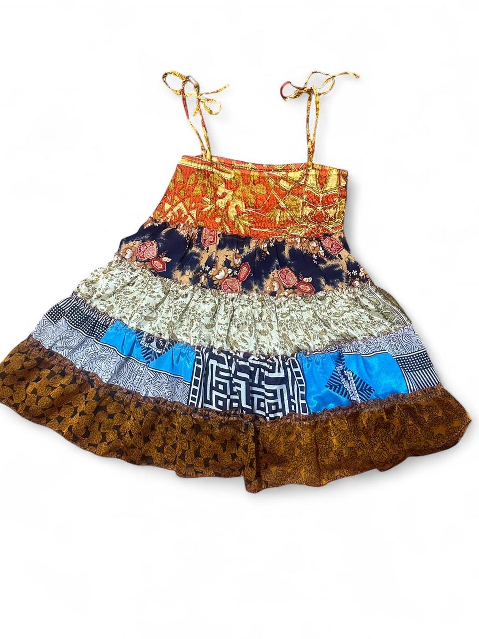 Women's Dress - Multi – Multi-coloured patchwork … - image 1