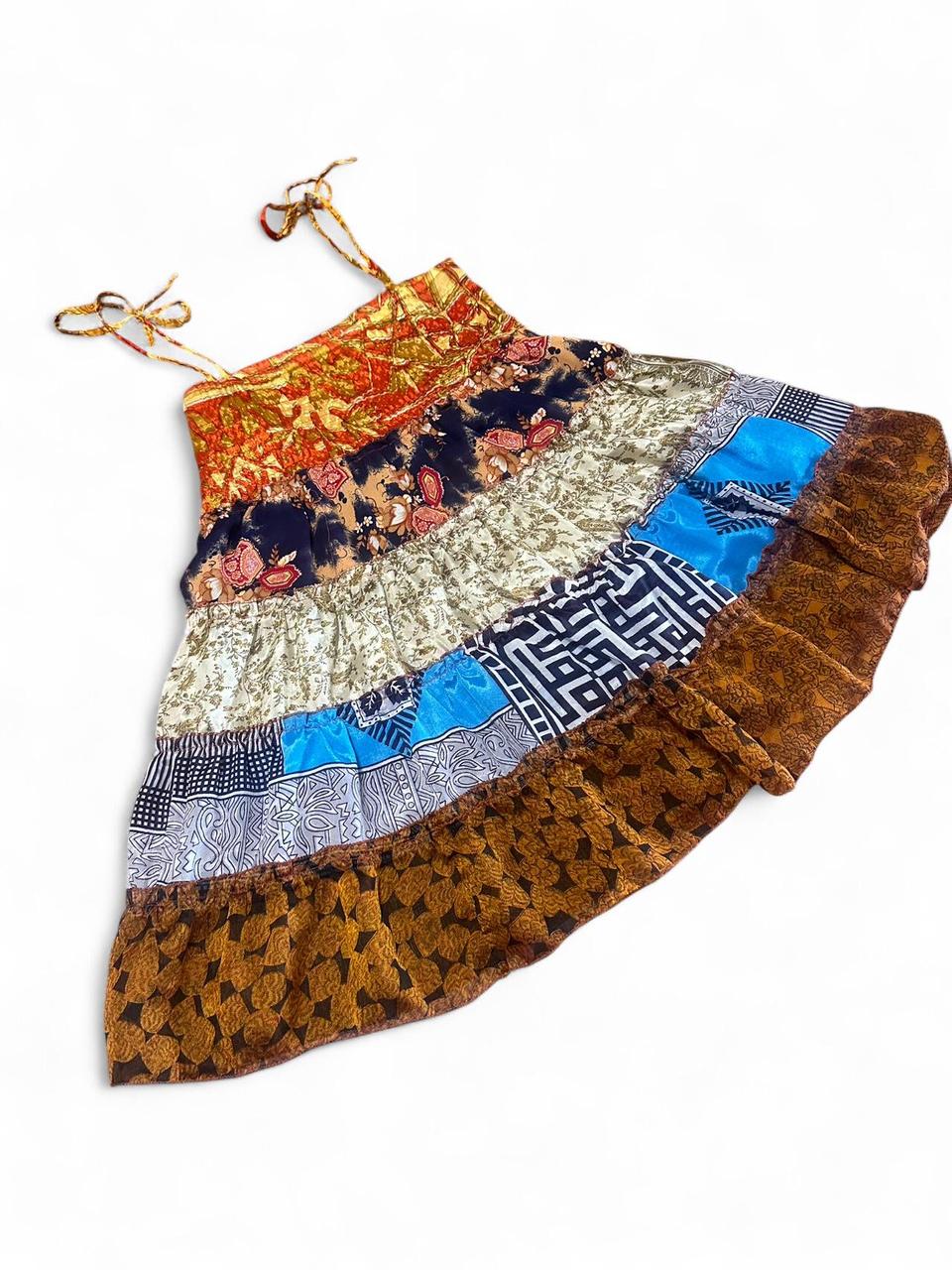 Women's Dress - Multi – Multi-coloured patchwork … - image 2