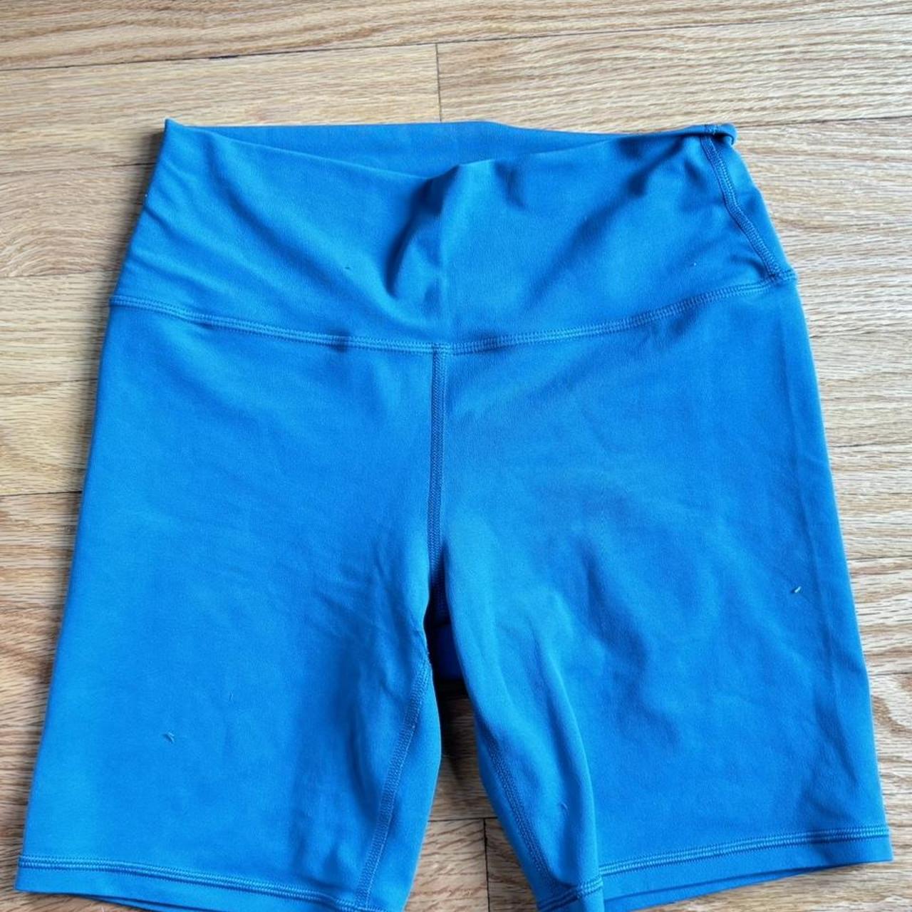 Athleta transcend 7” bike short, Color: teal