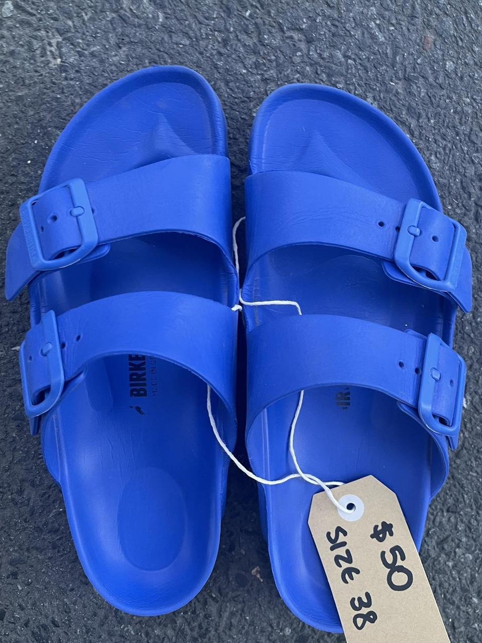 pale blue birkenstocks