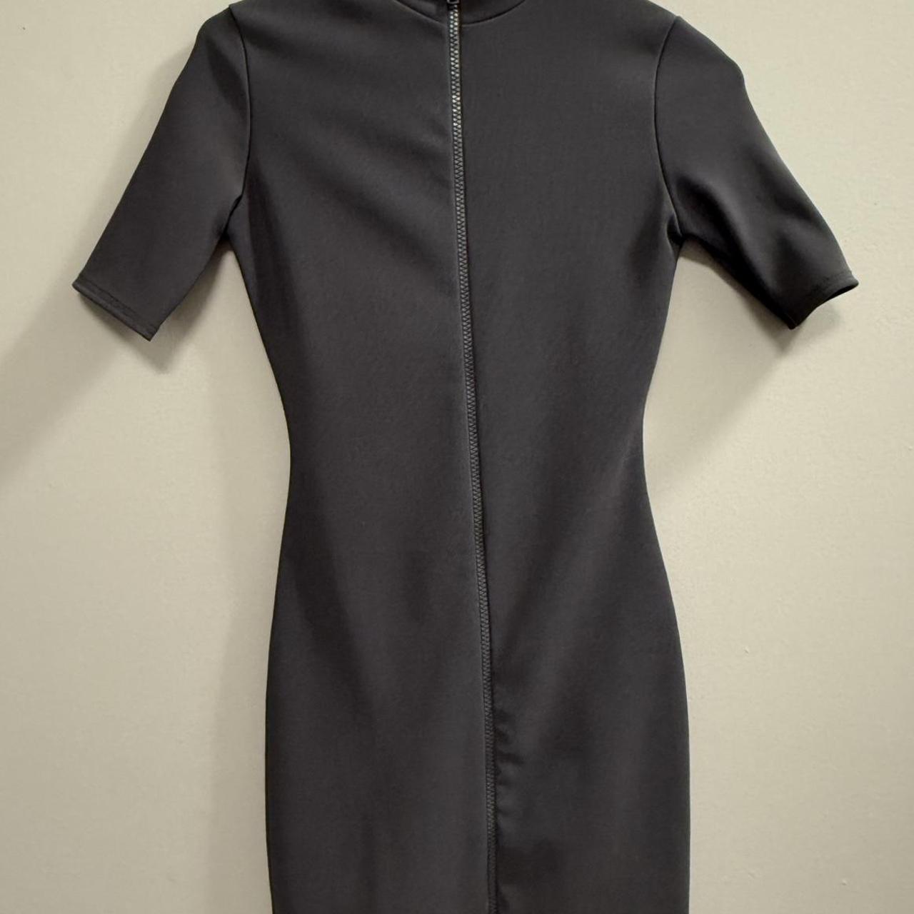 Grey and black PrettyLittleThing zip-up