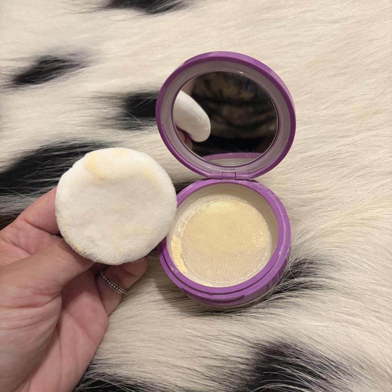 Tarte purple and white makeup