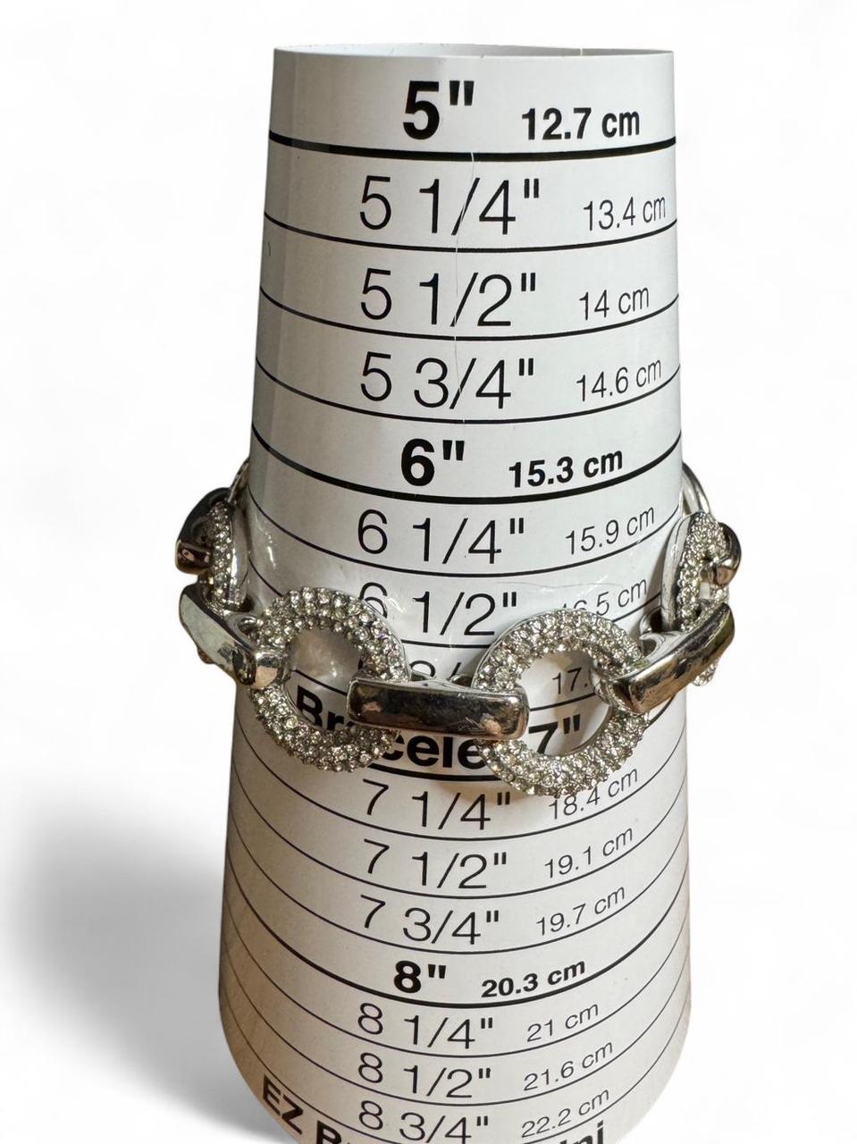 Women's Bracelet - Silver/Grey – Solid silver ton… - image 1