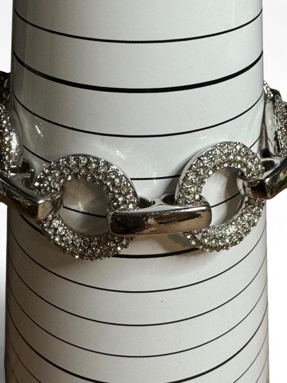 Women's Bracelet - Silver/Grey – Solid silver ton… - image 4