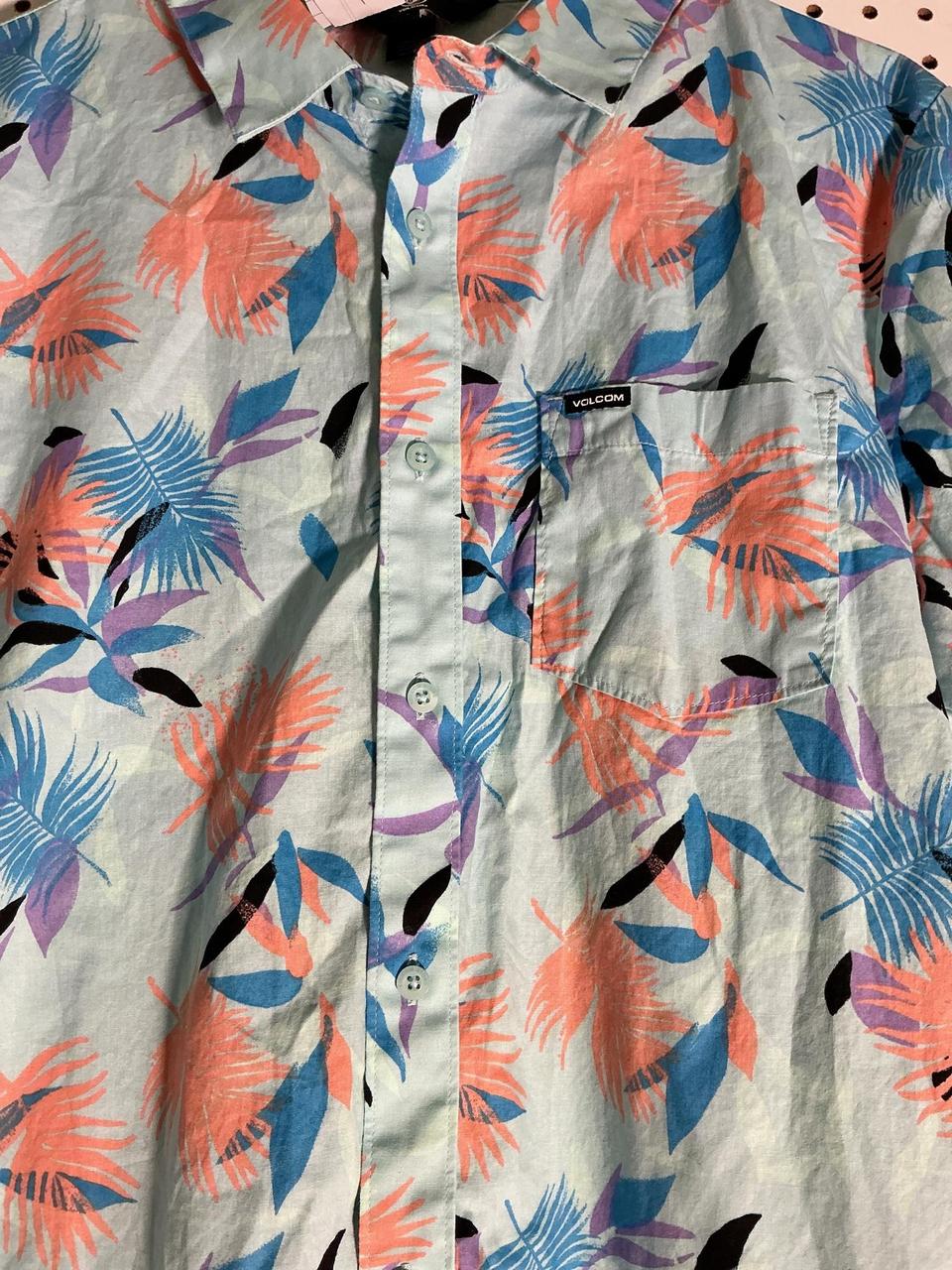 Volcom Men's Shirt - Multi/Blue - L – Volcom leaf… - image 3