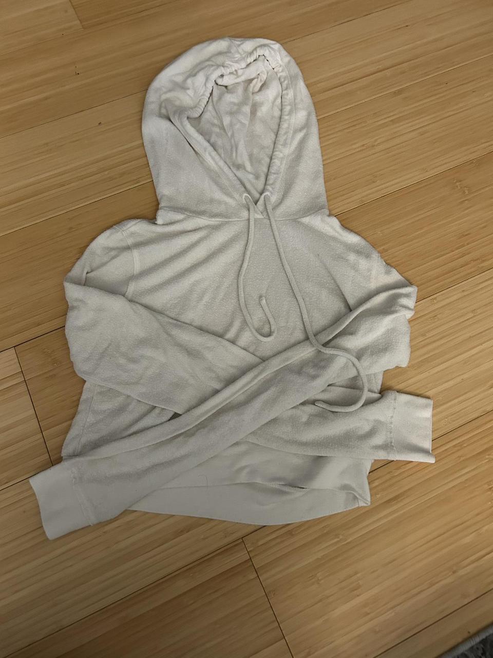 white alo hoodie 🤍 thinner soft material in great... - Depop