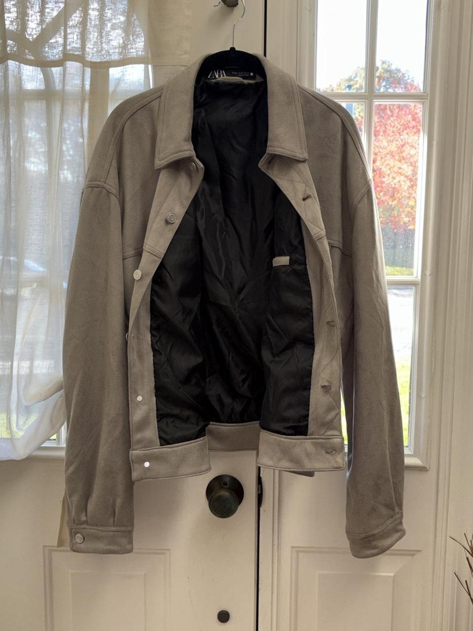 Zara Men's Lightweight Jacket - Grey/Khaki - XL –… - image 7