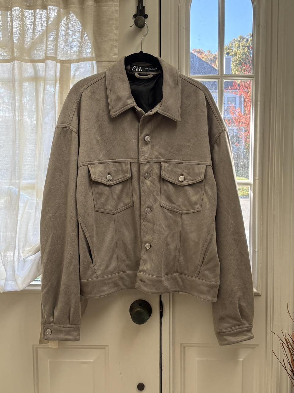 Zara Men's Lightweight Jacket - Grey/Khaki - XL –… - image 2