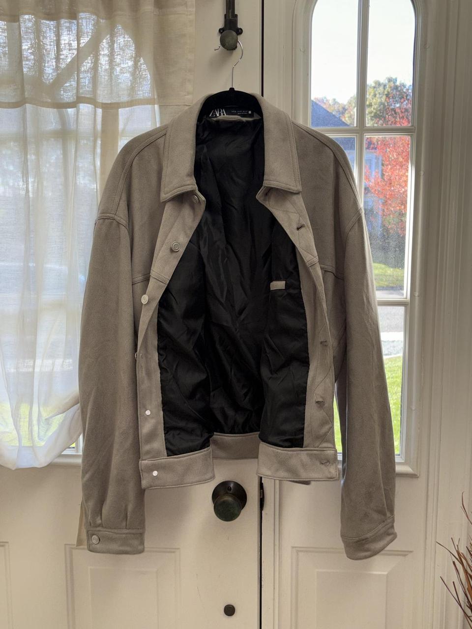 Zara Men's Lightweight Jacket - Grey/Khaki - XL –… - image 6