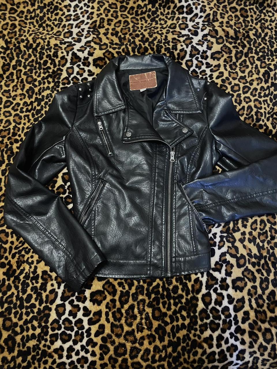 Vintage cute Miss London women s leather jacket. Depop