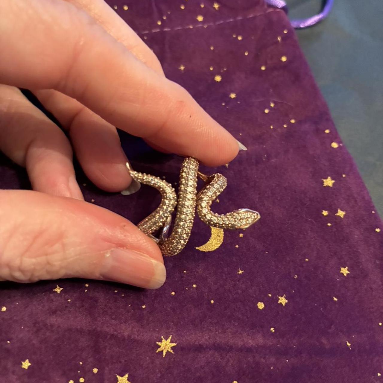 Women's Ring - Gold/Silver – Adjustable Rhineston… - image 2