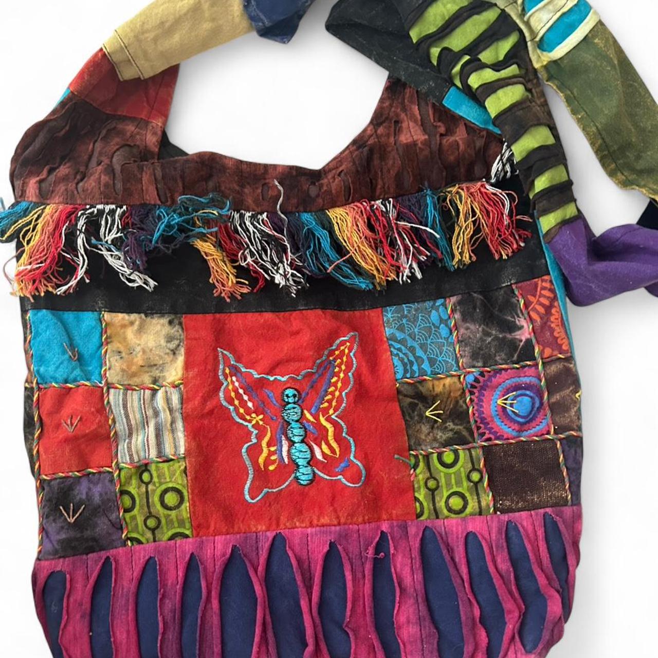Women's Bag - Multi – Handmade patchwork butterfl… - image 1