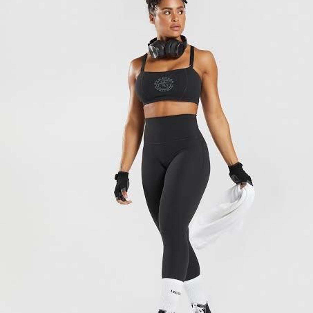 Gymshark legacy black leggings and bra set Depop