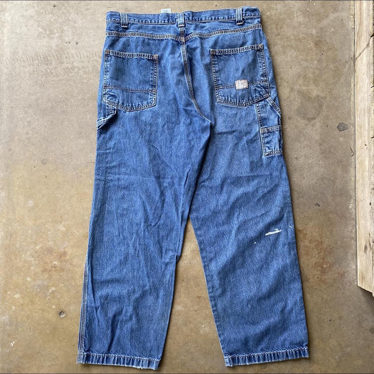 Vintage carpenter baggy Levi jeans. Distressed with... - Depop