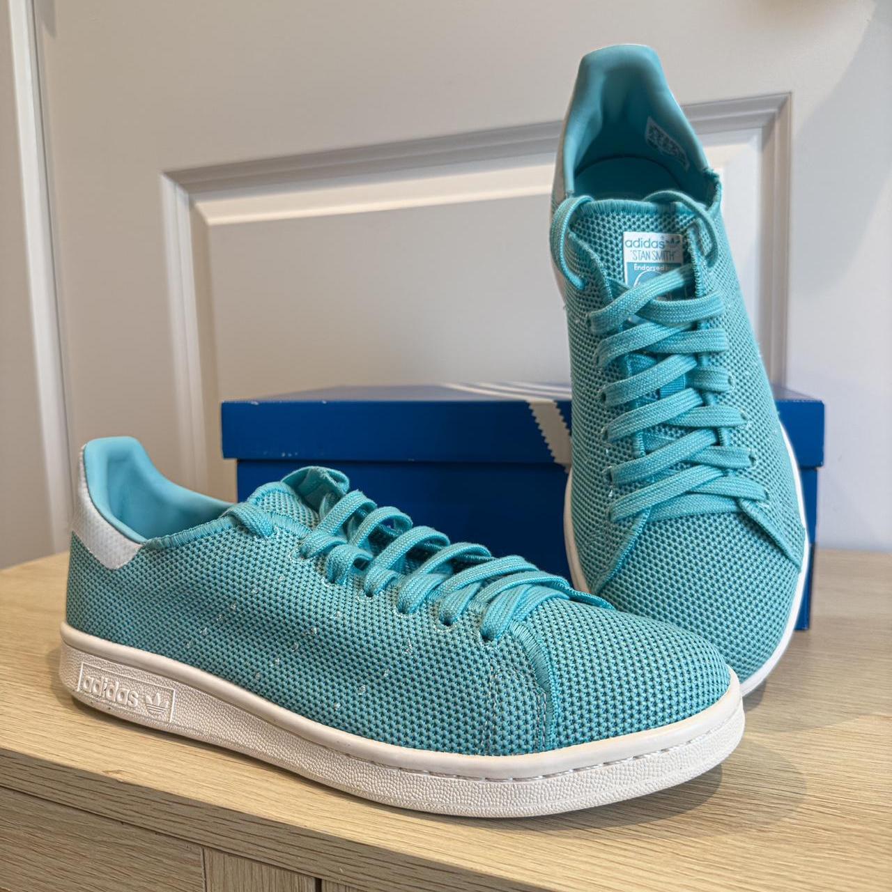 Blue Stan Smith Women Model Adidas Stan Smith Turquoise Blue