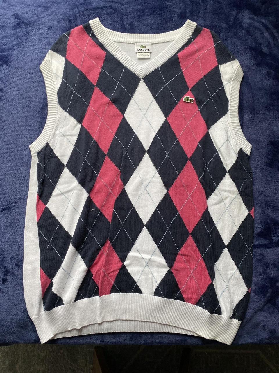 Lacoste argyle sweater best sale